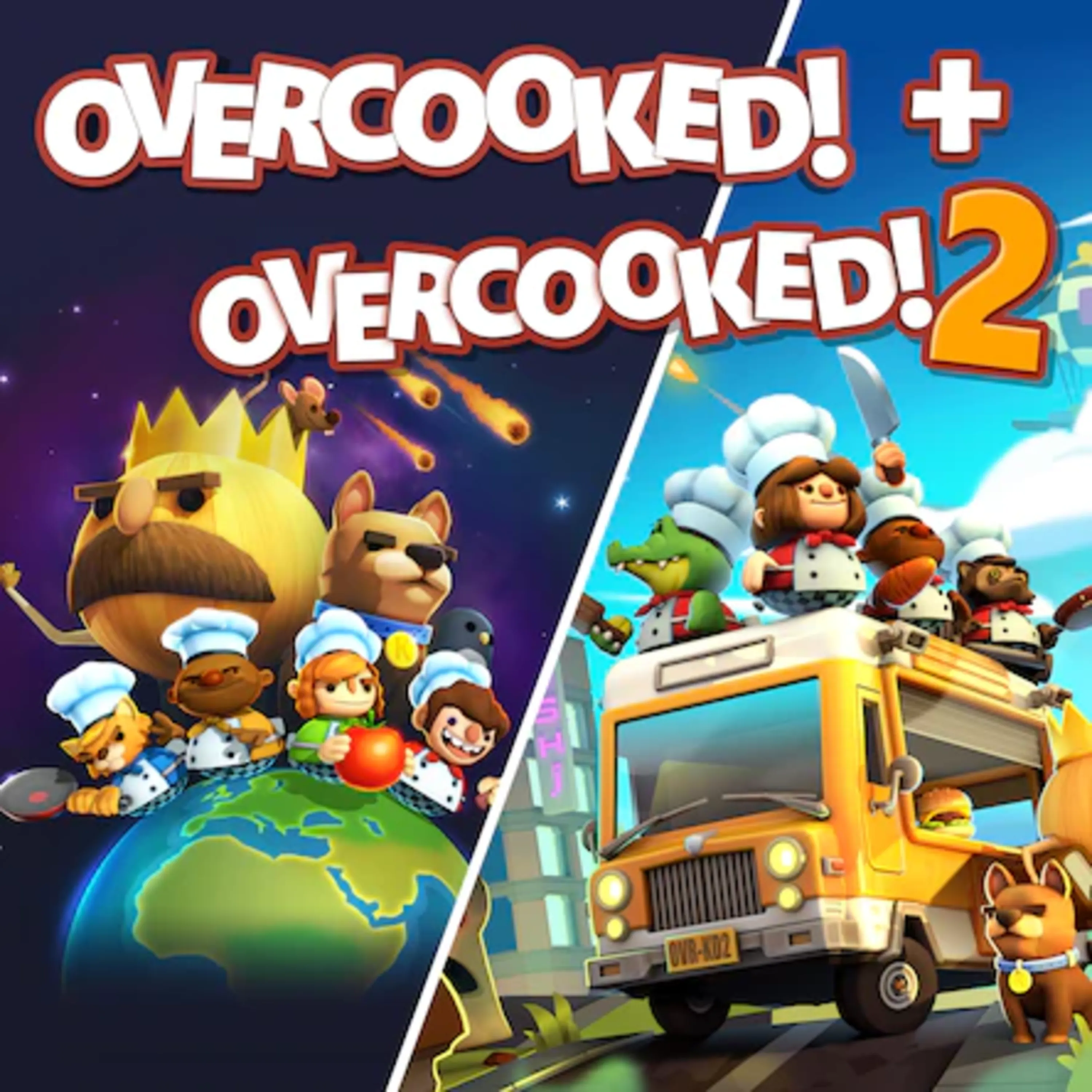 اکانت قانونی Overcooked! + Overcooked! 2 برای PS5 و PS4